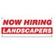 Signmission Now Hiring Landscapers Banner Apply Inside Accepting Application Single Sided B-30266 - alternate 1